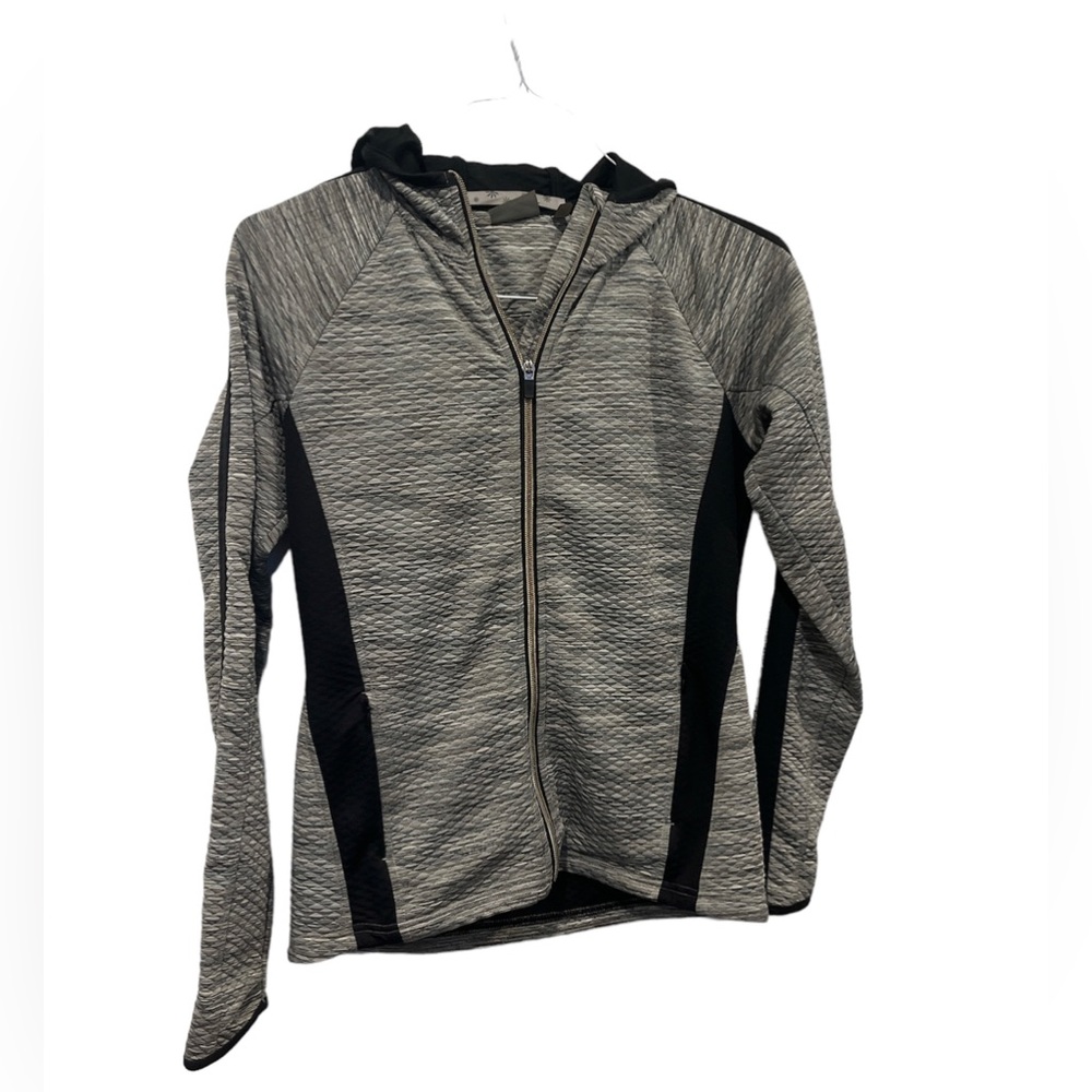 Athleta Jacket Full Zip‎ Hooded Gray Style 242957 Women's Size Medium Polyester
